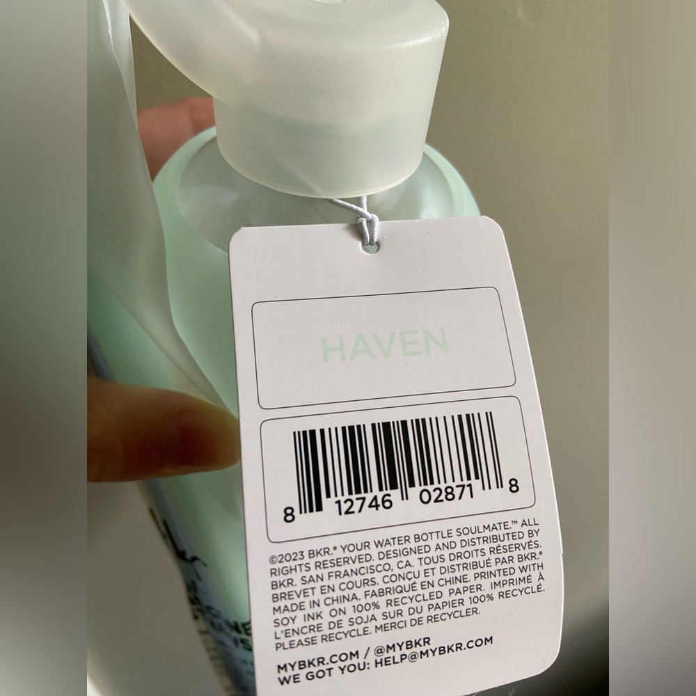 bkr Water Bottle Haven 16 oz + Straws - Picture 4 of 7